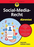 Buchcover und Innenansicht für das Buch: Social Media Recht für Dummies