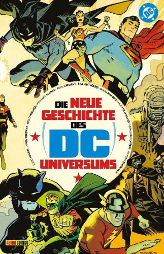 Buchcover und Innenansicht für das Buch: New History of the DC Universe #1-#4