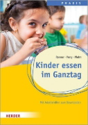 Buchcover und Innenansicht für das Buch: Kinder essen im Ganztag 