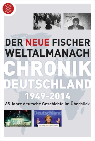 Buchcover und Innenansicht für das Buch: Der neue Fischer Weltalmanach Chronik Deutschland 1949-2014