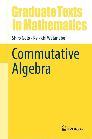 Buchcover und Innenansicht für das Buch: Commutative Algebra