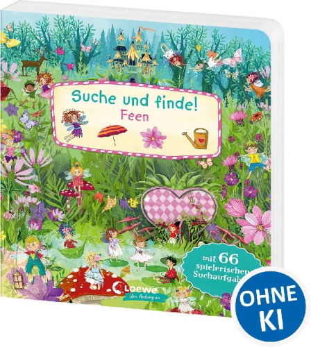 Buchcover und Innenansicht für das Buch: Suche und Finde! - Feen