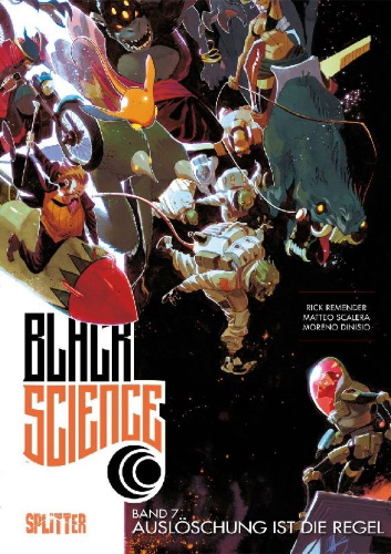 Buchcover und Innenansicht für das Buch: Black Science. Band 7