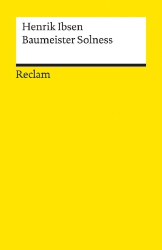 Buchcover und Innenansicht für das Buch: Baumeister Solness
