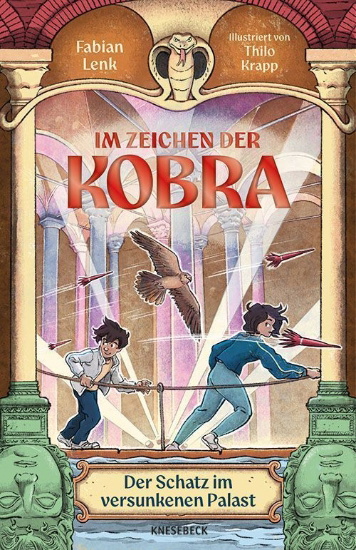 Buchcover und Innenansicht für das Buch: Im Zeichen der Kobra