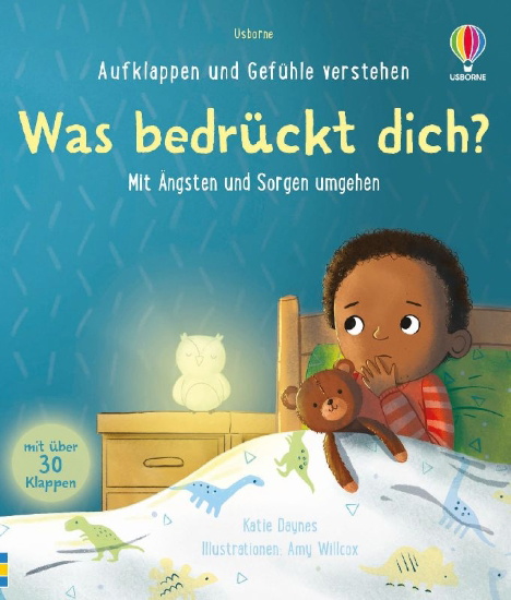Buchcover und Innenansicht für das Buch: Aufklappen und Gefühle verstehen: Was bedrückt dich?