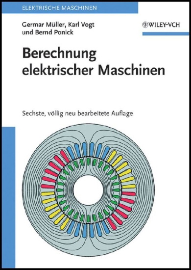 Buchcover und Innenansicht für das Buch: Berechnung elektrischer Maschinen