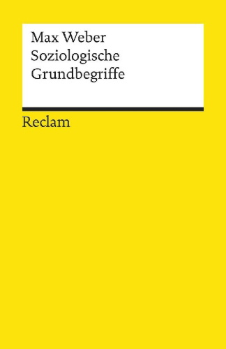 Buchcover und Innenansicht für das Buch: Soziologische Grundbegriffe