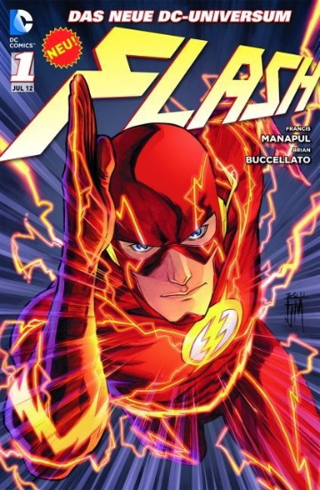 Buchcover und Innenansicht für das Buch: The Flash 1 bis 4