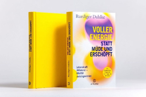 Buchcover und Innenansicht für das Buch: Voller Energie statt müde und erschöpft