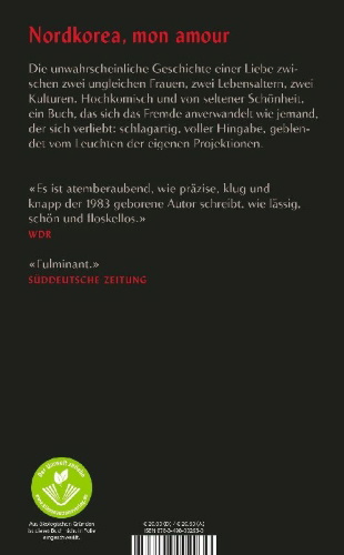 Buchcover und Innenansicht für das Buch: Eine Liebe in Pjöngjang