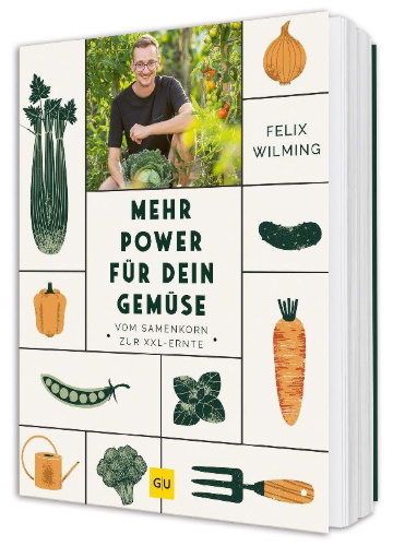 Buchcover und Innenansicht für das Buch: Mehr Power für dein Gemüse