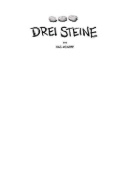 Buchcover und Innenansicht für das Buch: Drei Steine