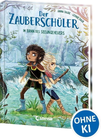 Buchcover und Innenansicht für das Buch: Der Zauberschüler (Band 2) - Im Bann des Seeungeheuers