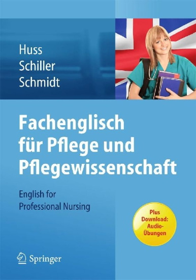 Buchcover und Innenansicht für das Buch: Fachenglisch für Pflege und Pflegewissenschaft
