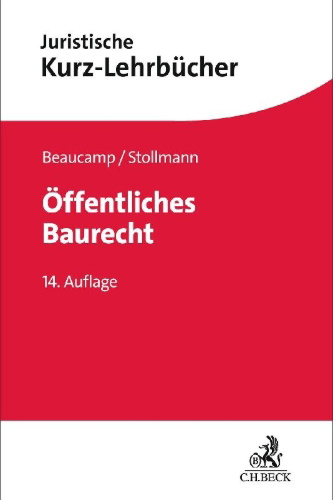 Buchcover und Innenansicht für das Buch: Öffentliches Baurecht
