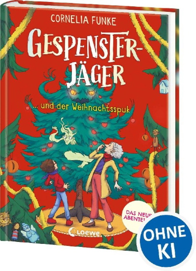 Buchcover und Innenansicht für das Buch: Gespensterjäger und der Weihnachtsspuk (Band 5) - Mit 8 illustrierten Farbseiten