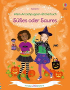 Buchcover und Innenansicht für das Buch: Mein Anziehpuppen-Stickerbuch: Süßes oder Saures