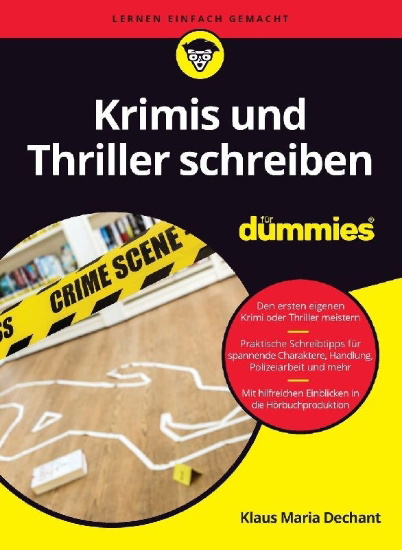 Buchcover und Innenansicht für das Buch: Krimis und Thriller schreiben für Dummies