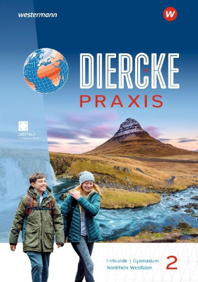 Buchcover und Innenansicht für das Buch: Diercke Praxis SI. Schulbuch 2. Für Nordrhein-Westfalen