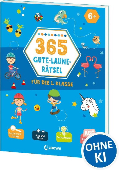 Buchcover und Innenansicht für das Buch: 365 jeux 6+