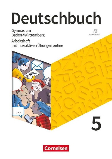 Buchcover und Innenansicht für das Buch: Deutschbuch Gymnasium 5. Schuljahr - Baden-Württemberg 2025 - Arbeitsheft mit interaktiven Übungen online