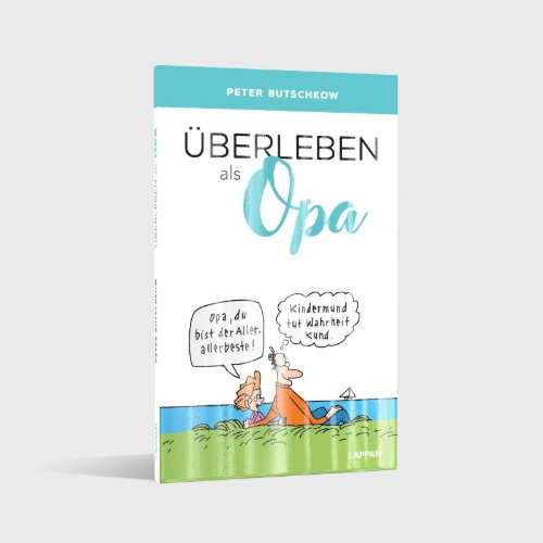 Buchcover und Innenansicht für das Buch: Überleben als Opa