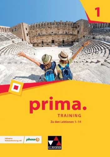 Buchcover und Innenansicht für das Buch: prima. Training mit Lernsoftware 1