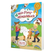 Buchcover und Innenansicht für das Buch: Mein Pony-Mitmachbuch