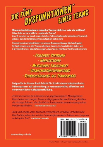 Buchcover und Innenansicht für das Buch: The Five Dysfunctions of a Team