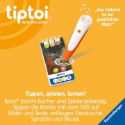Buchcover und Innenansicht für das Buch: tiptoi® Wieso? Weshalb? Warum? Quiz - Unsere Vögel