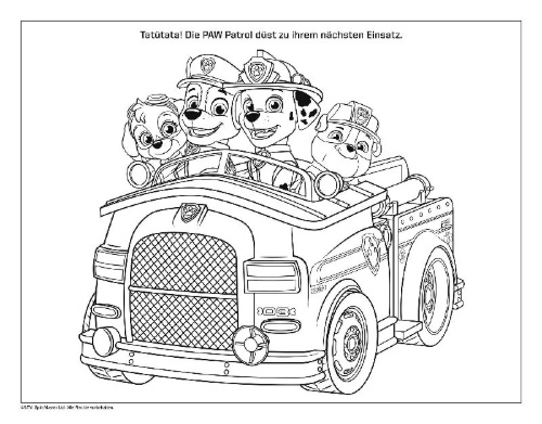 Buchcover und Innenansicht für das Buch: PAW Patrol: Mein Mal- und Stickerspaß