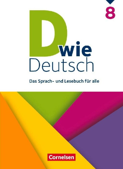 Buchcover und Innenansicht für das Buch: D wie Deutsch 8. Schuljahr. Schülerbuch