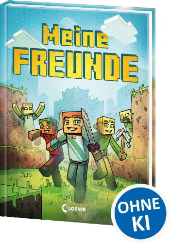 Buchcover und Innenansicht für das Buch: Meine Freunde (Minecraft)