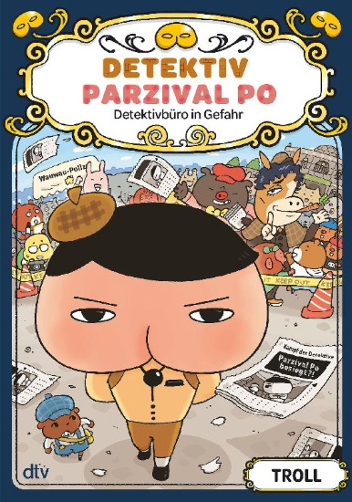 Buchcover und Innenansicht für das Buch: OSHIRI TANTEI AYAUSHI TANTEI JIMUSHO