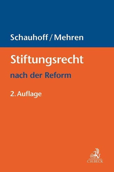 Buchcover und Innenansicht für das Buch: Stiftungsrecht nach der Reform