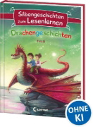 Buchcover und Innenansicht für das Buch: Silbengeschichten zum Lesenlernen - Drachengeschichten