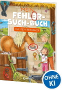 Buchcover und Innenansicht für das Buch: Mein Fehler-Such-Buch - Auf dem Reiterhof