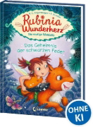 Buchcover und Innenansicht für das Buch: Rubinia Wunderherz, die mutige Waldelfe (Band 2) - Das Geheimnis der schwarzen Feder