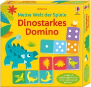 Buchcover und Innenansicht für das Buch: Meine Welt der Spiele: Dinostarkes Domino