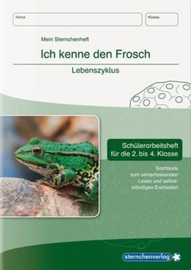 Buchcover und Innenansicht für das Buch: Ich kenne den Frosch - Lebenszyklus