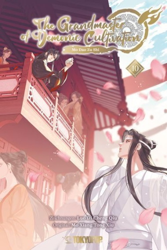 Buchcover und Innenansicht für das Buch: The Grandmaster of Demonic Cultivation - Mo Dao Zu Shi 10 (Manhua)