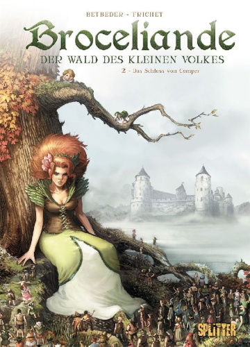 Buchcover und Innenansicht für das Buch: Brocéliande - Forêt du petit peuple
