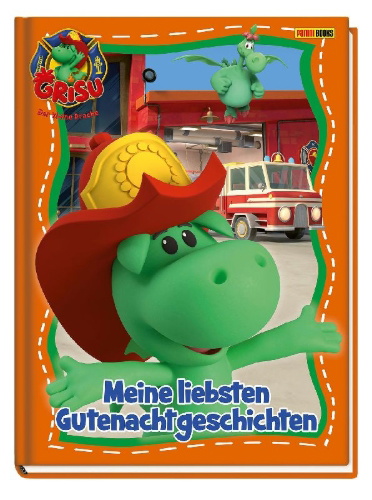 Buchcover und Innenansicht für das Buch: Grisu Der kleine Drache: Meine liebsten Gutenachtgeschichten