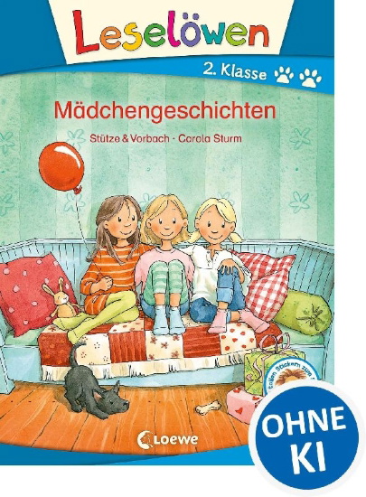 Buchcover und Innenansicht für das Buch: Leselöwen 2. Klasse - Mädchengeschichten