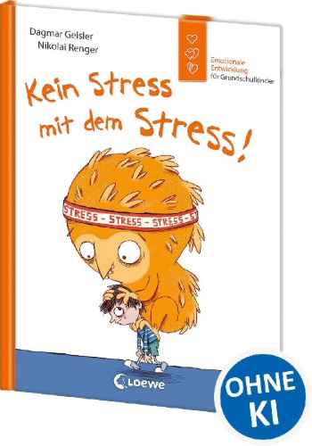 Buchcover und Innenansicht für das Buch: Kein Stress mit dem Stress! (Starke Kinder, glückliche Eltern)