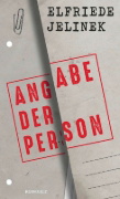 Buchcover und Innenansicht für das Buch: Angabe der Person
