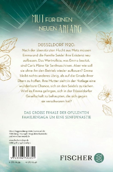 Buchcover und Innenansicht für das Buch: Die Senfblütensaga - Hoffnung im Herzen