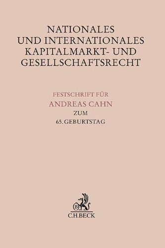 Buchcover und Innenansicht für das Buch: Nationales und Internationales Kapitalmarkt- und Gesellschaftsrecht 