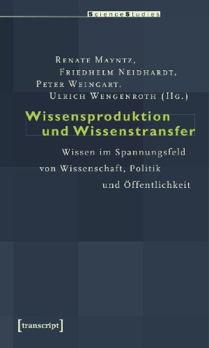 Buchcover und Innenansicht für das Buch: Wissensproduktion und Wissenstransfer